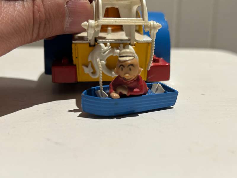 Corgi no 802 1967 POPEYE the sailor man PADDLE WAGON BOAT diecast by Corgi UK 100% original