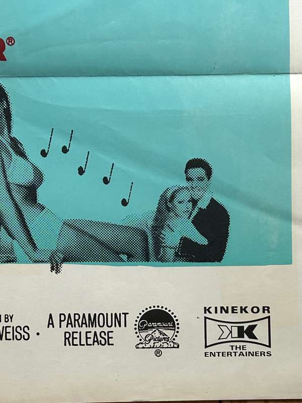 100% Original 1960s Elvis Presley FUN IN ACAPULCO Movie Poster - South African print
