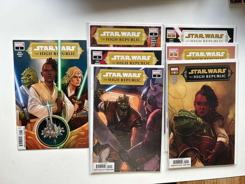 Star Wars High Republic No 1 - 7 Jan- Jul 2021. Lot of 7 all Near Mint