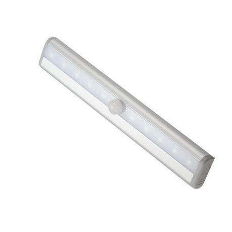 10 LED Light Bar Battery Operated Wireless Motion Sensor Detector Night Light - Unboxed