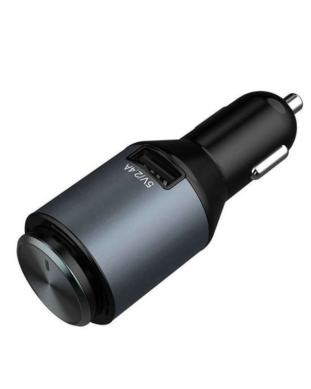LDNIO CM20 2 In 1 Mono Bluetooth Headset + 2.4A USB Fast Charging Car Charger With Auto On-Off Butto