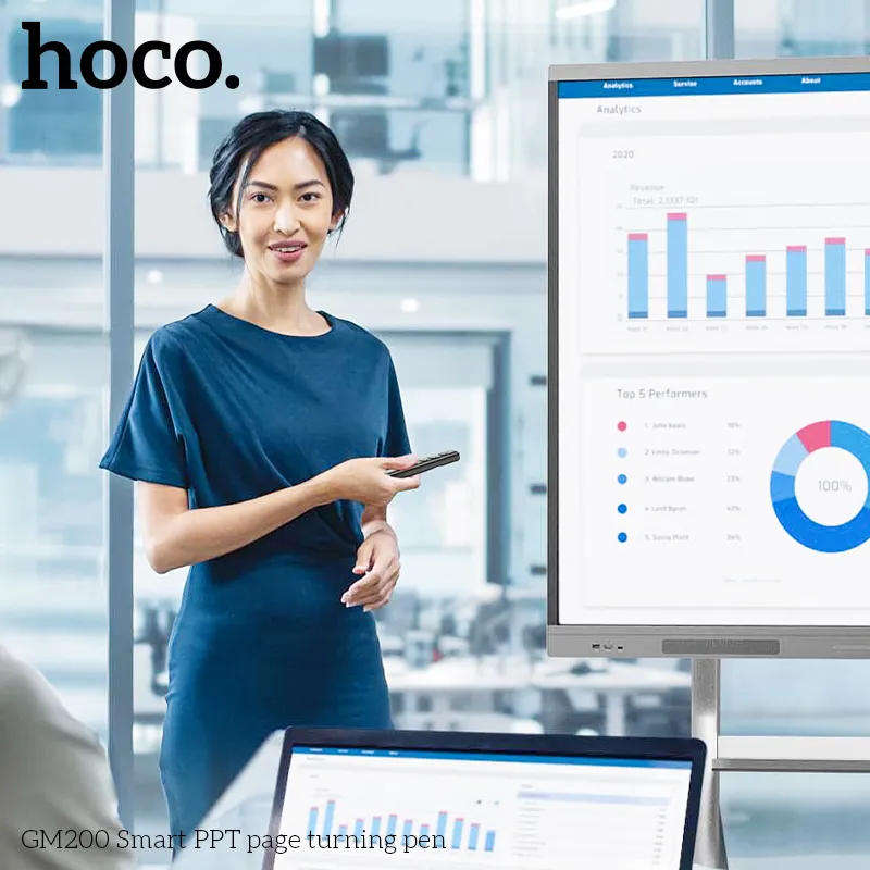 Hoco Wireless Bluetooth 2.4GHz Laser Pointer GM200 Smart PPT Page Turning Pen