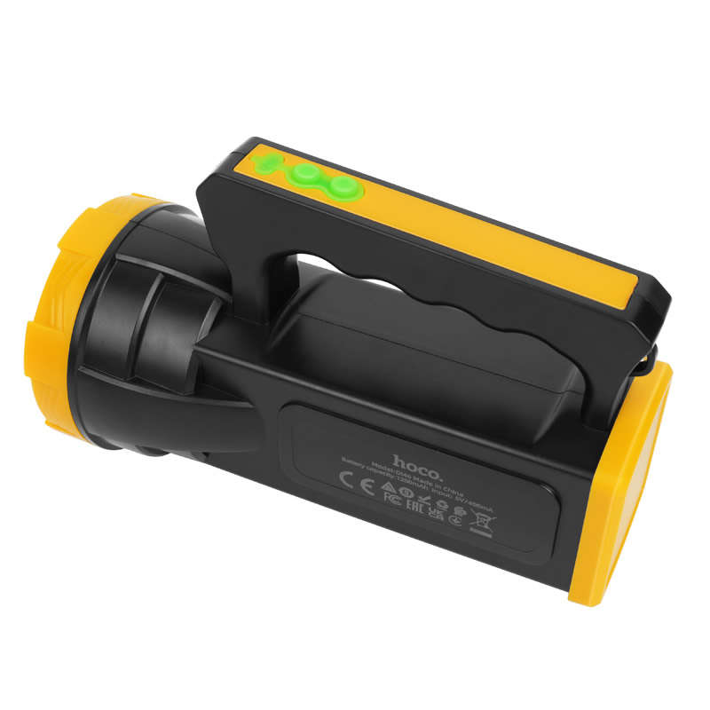 Hoco. Long Range White Light Rechargeable Portable Camping Torch | D146 - Unboxed