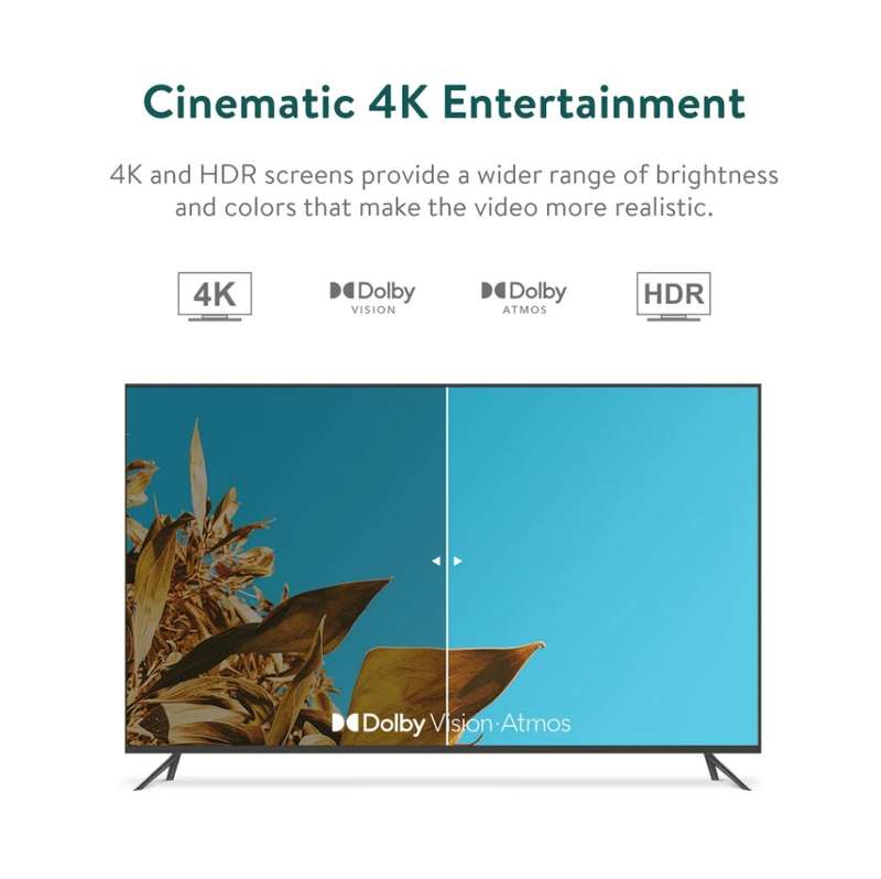 2024 Onn 4K PRO Google 12 Tv OS & Netflix Certified TV Box, All Apps Compatible Plug & Play 3GB Ram
