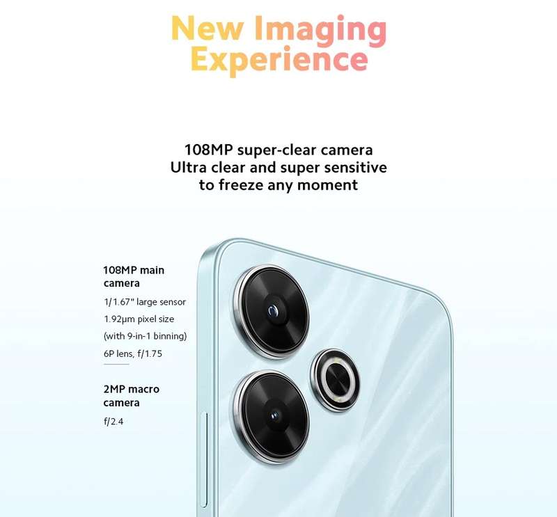 Xiaomi Redmi Note 13 White Global Version Android 14 8GB Ram 128GB Rom