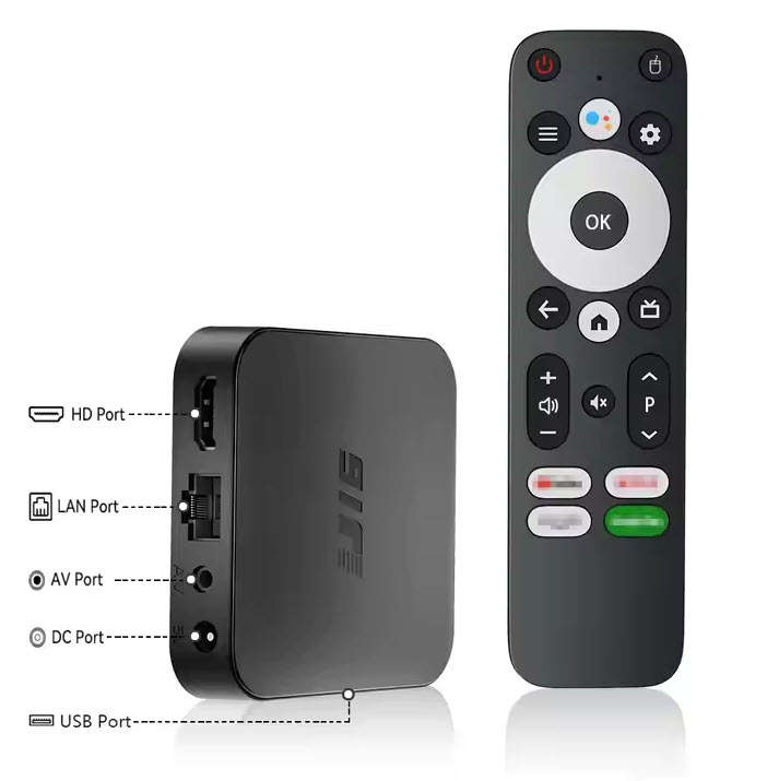 Latest Gen Android 10 TVOS 4K U16  Plus 2GB Ram with 16GB Rom Quad Core Cpu 5G WiFi, BT5.2 Tv Box
