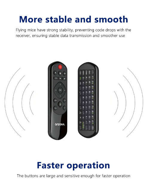 Q-K200 Smart universal wireless Remote with Keyboard TV, Tv Box