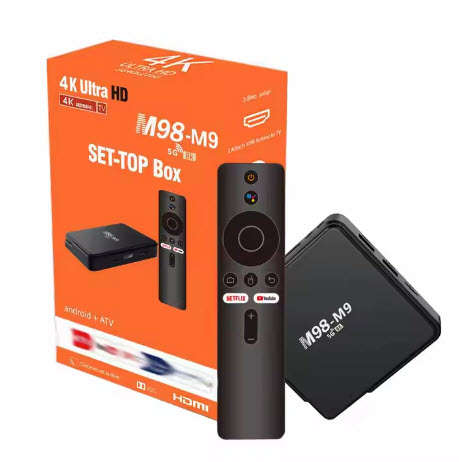 M98-M9 Smart TV Box. Google AI Assistant, 16GB Storage, 2GB DDR3 Ram