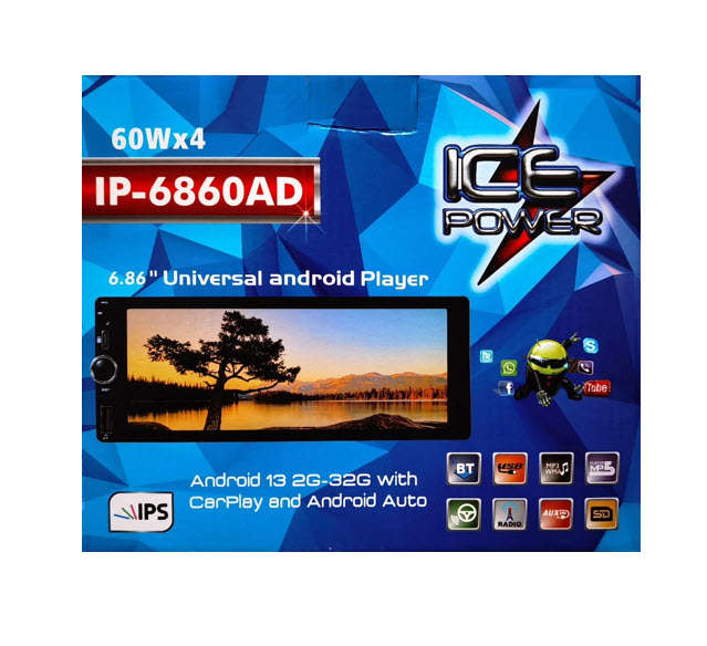 Single din Ice Power IP-6860AD 6.86 Universal Android Media Player