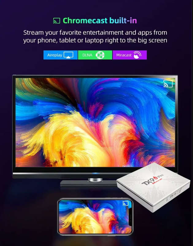 TX9 Latest Gen Android 13 8K  with 2GB Ram TV Box & ATV OS,  H613 Cpu Dual Band WiFi, BT5.2