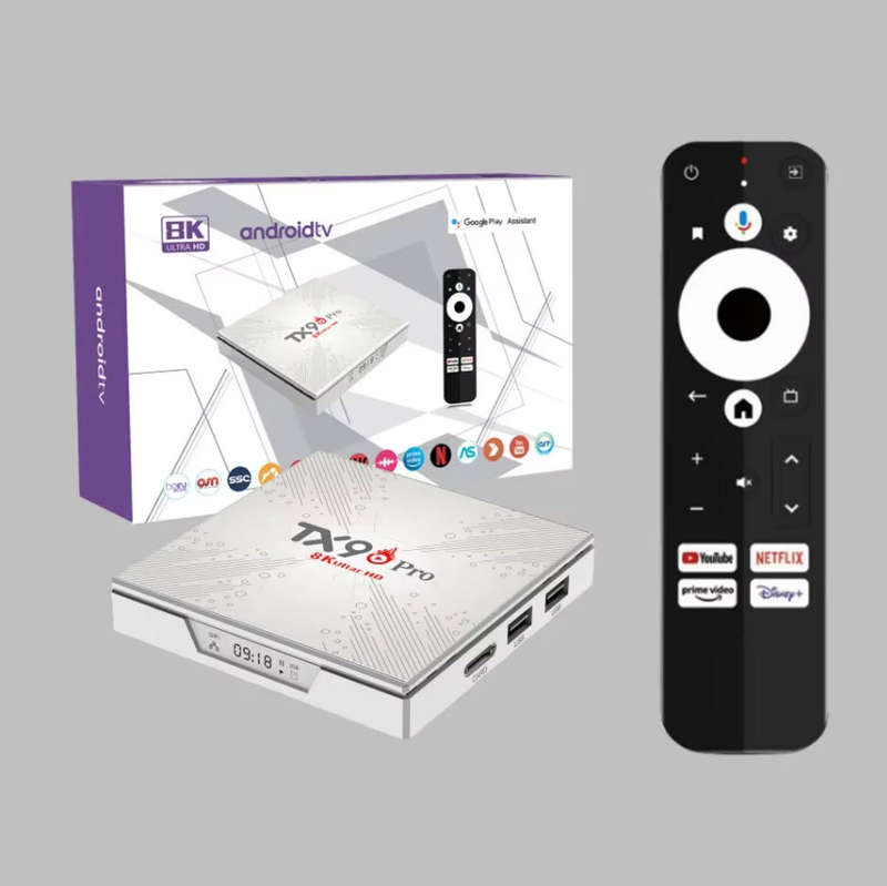 TX9 Latest Gen Android 13 8K  with 2GB Ram TV Box & ATV OS,  H613 Cpu Dual Band WiFi, BT5.2