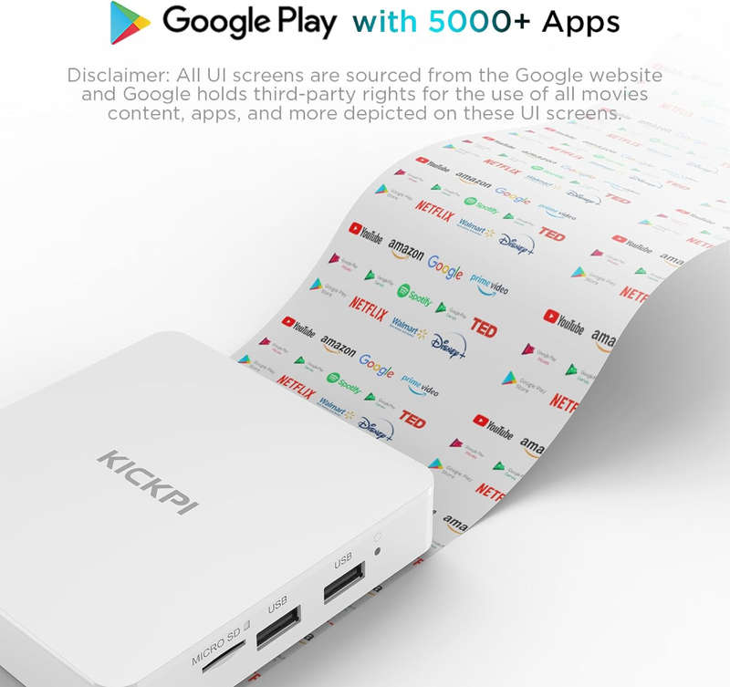 Kickpi KP1 Dual Band WiFi 4K HD Android TV Box, RAM: 2GB+32GB