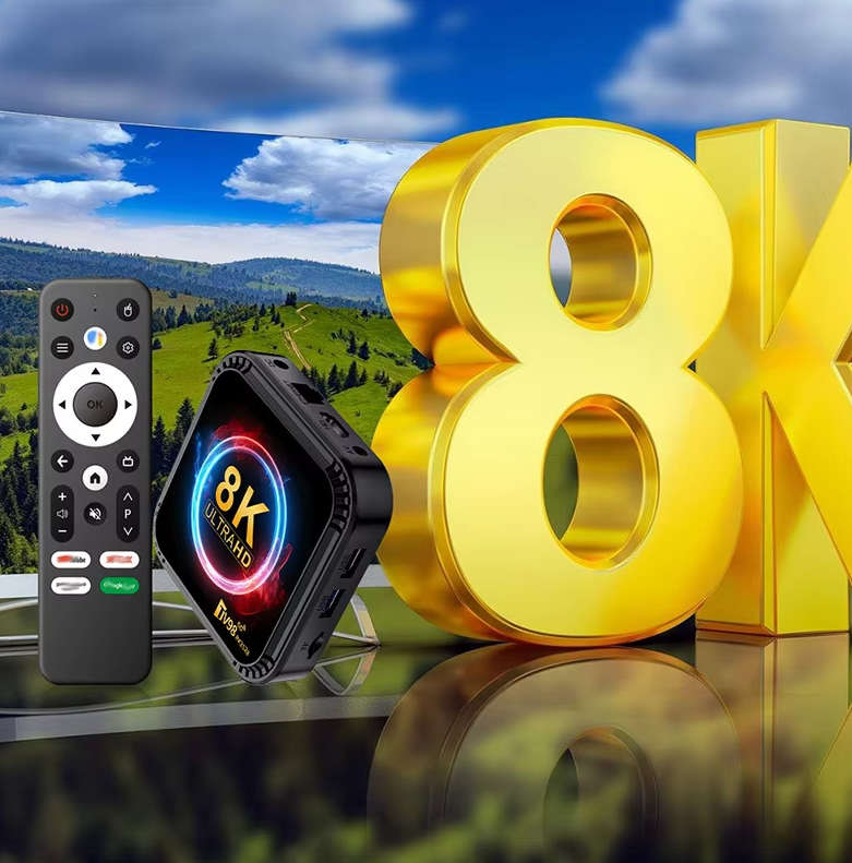 TV98 2+16G ATV 8K Smart TV Box Android 13 RK3528 Quad-core 2.4G&5G Dual Band Wifi+BT5.0 Media Player
