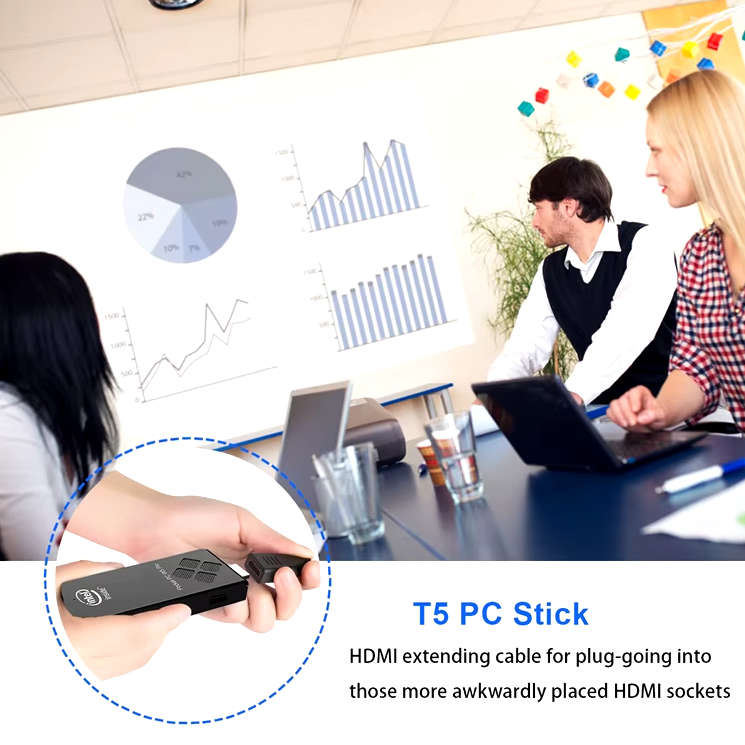 New Mini PC Stick Pocket PC Intel Atom Z8350 & Windows 10 Pro 2GB RAM 32GB ROM