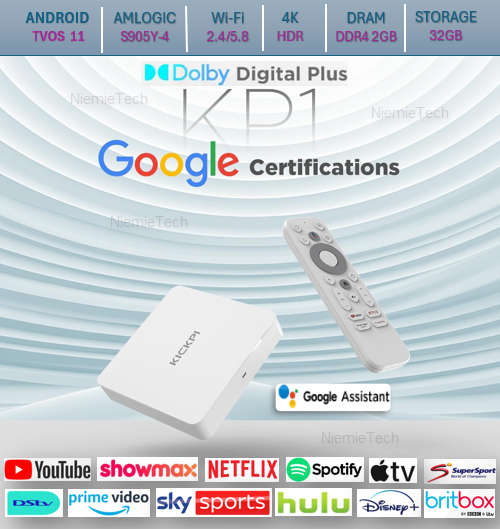Kickpi KP1 Dual Band WiFi 4K HD Android TV Box, RAM: 2GB+32GB