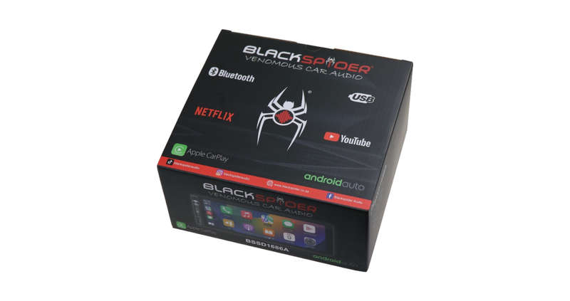 BlackSpider BSDD1686A 1Din Android 6.86'' with Wireless Apple CarPlay Android Auto Radio