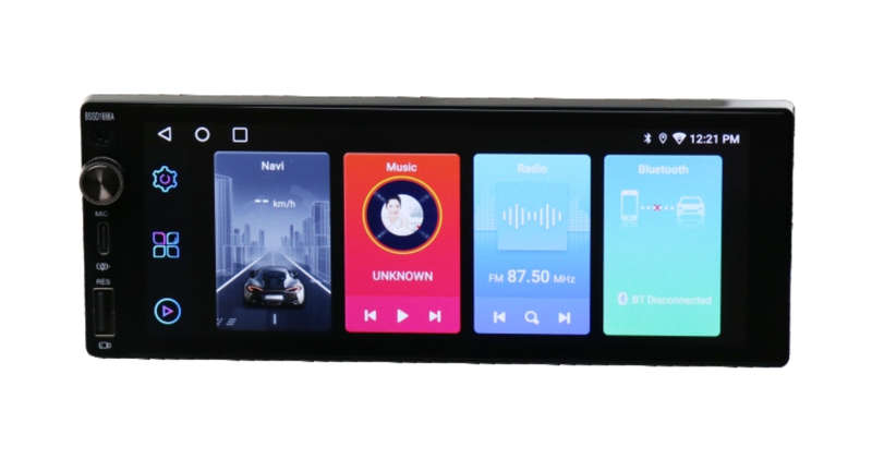 BlackSpider BSDD1686A 1Din Android 6.86'' with Wireless Apple CarPlay Android Auto Radio