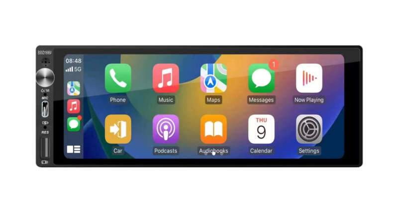 BlackSpider BSDD1686A 1Din Android 6.86'' with Wireless Apple CarPlay Android Auto Radio