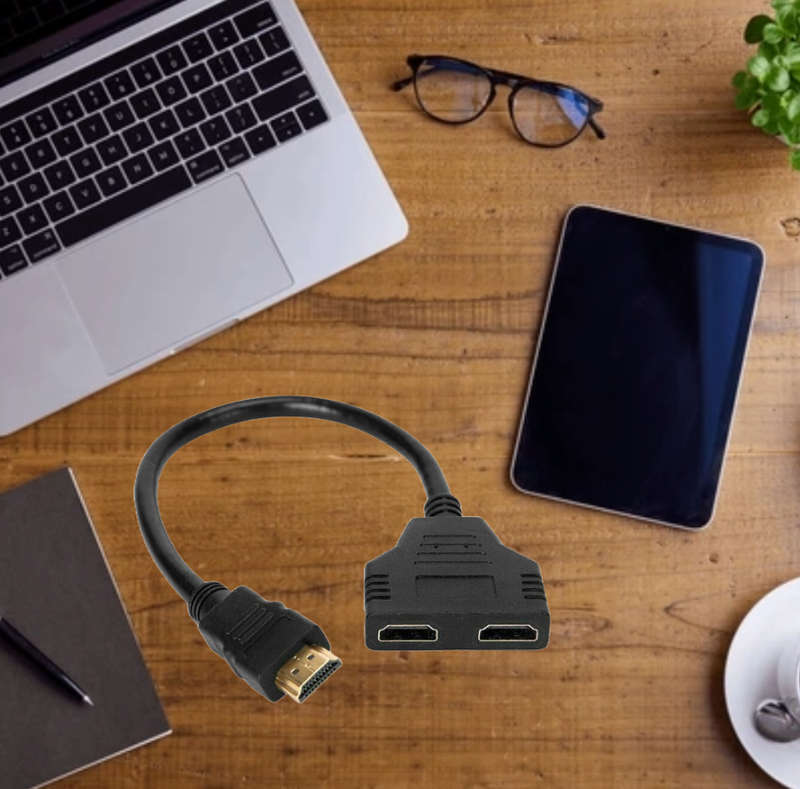 HDMI Splitter 1 in 2 Out HDMI Adapter Male to Female Splitter Adapter Cable