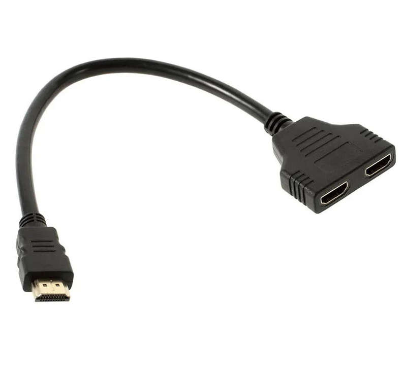 HDMI Splitter 1 in 2 Out HDMI Adapter Male to Female Splitter Adapter Cable