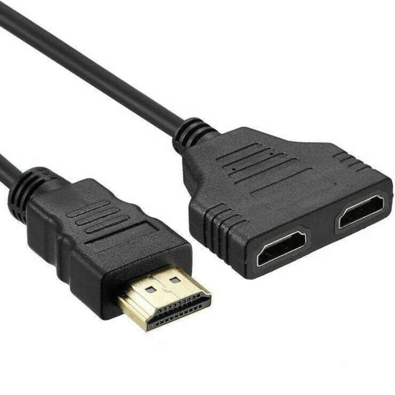 HDMI Splitter 1 in 2 Out HDMI Adapter Male to Female Splitter Adapter Cable