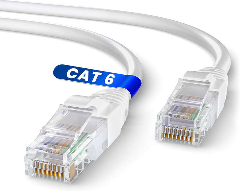 Cat 6 Ethernet Cable 10m, LAN Ethernet Network Cable with RJ45 Ends Connectors, Internet Cable