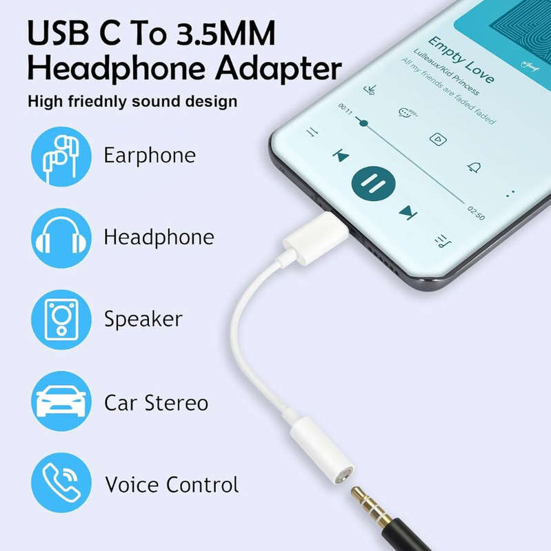 USB-C to 3.5mm Headphone Jack Adapter