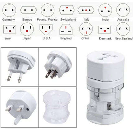 Andwol Luggage Travel Mini NT Univesal Travel Adaptor UK, USA, AUS, EURO