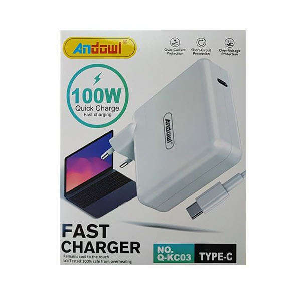 Andowl 100W Fast and High Speed Type C Mobile Phone Charger/ No overheating