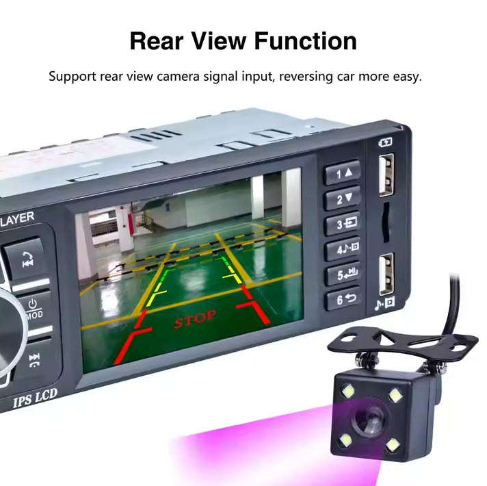 Digimark 3.8" Autoradio 1 Din IPS Touch Screen Audio Stereo FM BT With Remote