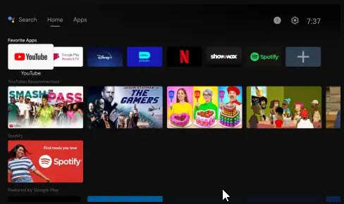 Android 11 Google Netflix Certified Google TV Box Stick Supports 2GB 16GB with 4K Resolution