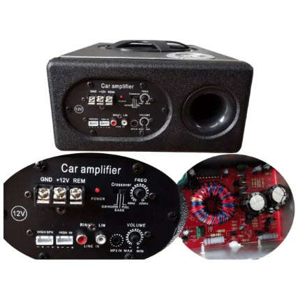 4800W 12V Active Power Subwoofer built in MP Ctc-6630