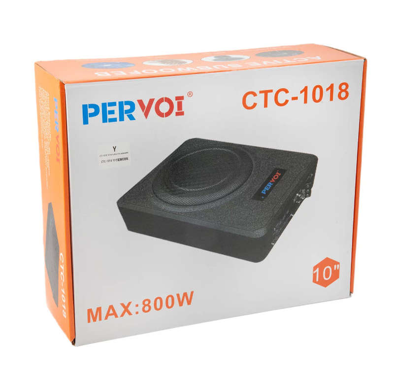 Active Car Subwoofer PERVOI CTC-1018 800W