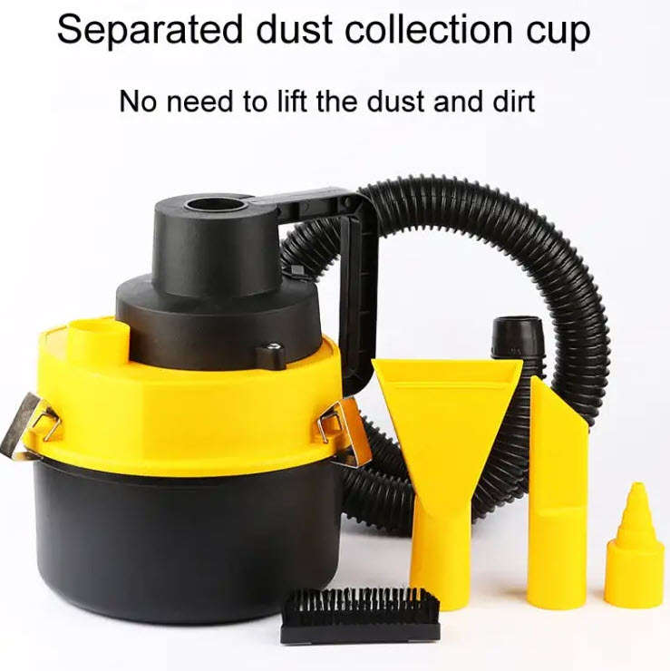 Vehicle Vacuum Cleaner For Wet And Dry Use Large Round Tub Car Cleaning Tool, Style: 12V Car Model