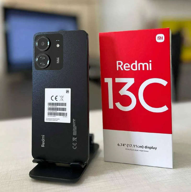 Xiaomi Redmi 13C 8GB Ram 256GB Rom Dual Sim - Midnight Black