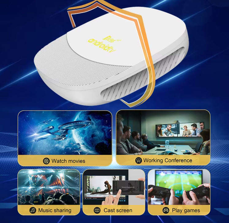 Latest Gen Android 14 8K TV98 MAX with 2GB Ram TV Box & ATV OS,  H313 Cpu Dual Band WiFi, BT5.2