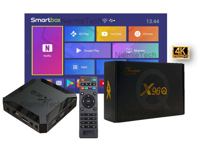 Original X96Q Allwinner H313 Quad-Core 64bit Android Tv Box