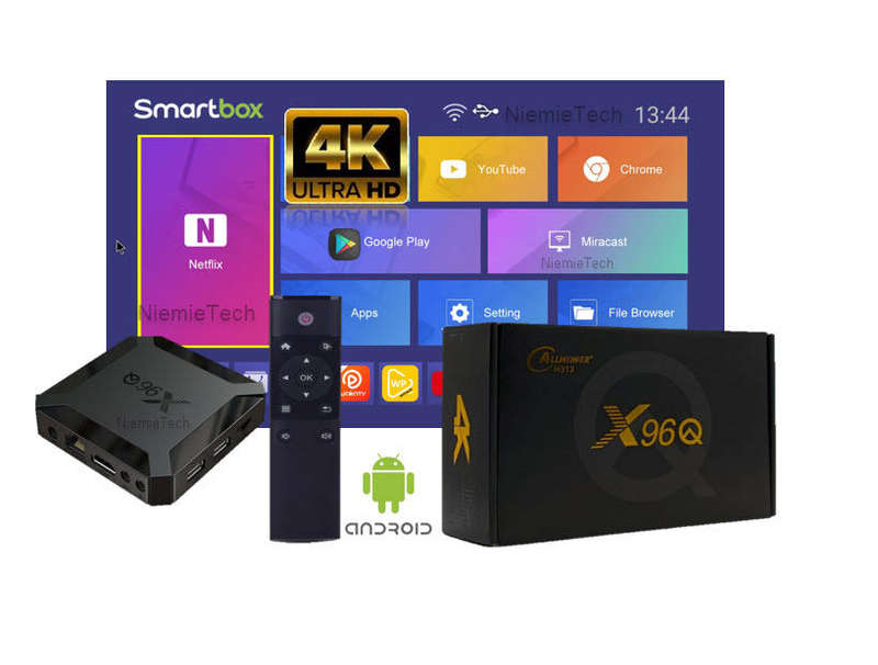 Original X96Q Allwinner H313 Quad-Core 64bit Android Tv Box 16GB Rom
