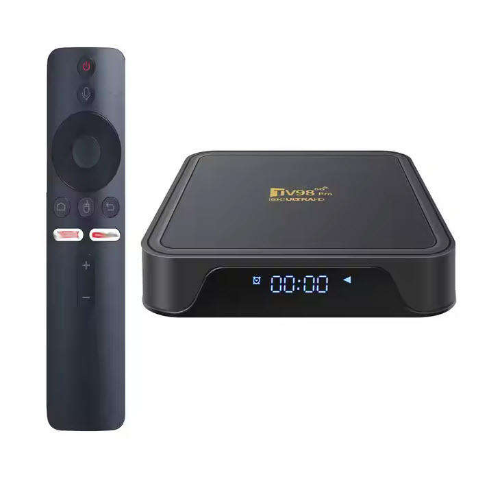 Android 14 8K TV98 with 2GB Ram TV Box & ATV OS, H313 Cpu Dual Band WiFi, BT5.2