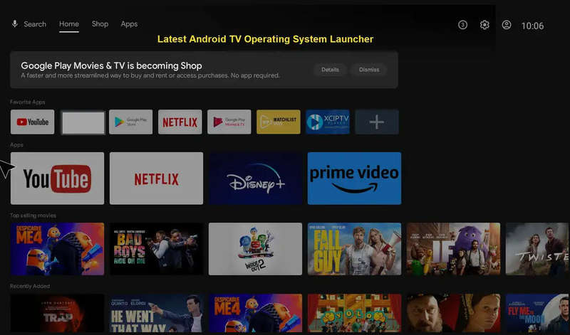 Android 14 8K TV98 with 2GB Ram TV Box & ATV OS, H313 Cpu Dual Band WiFi, BT5.2