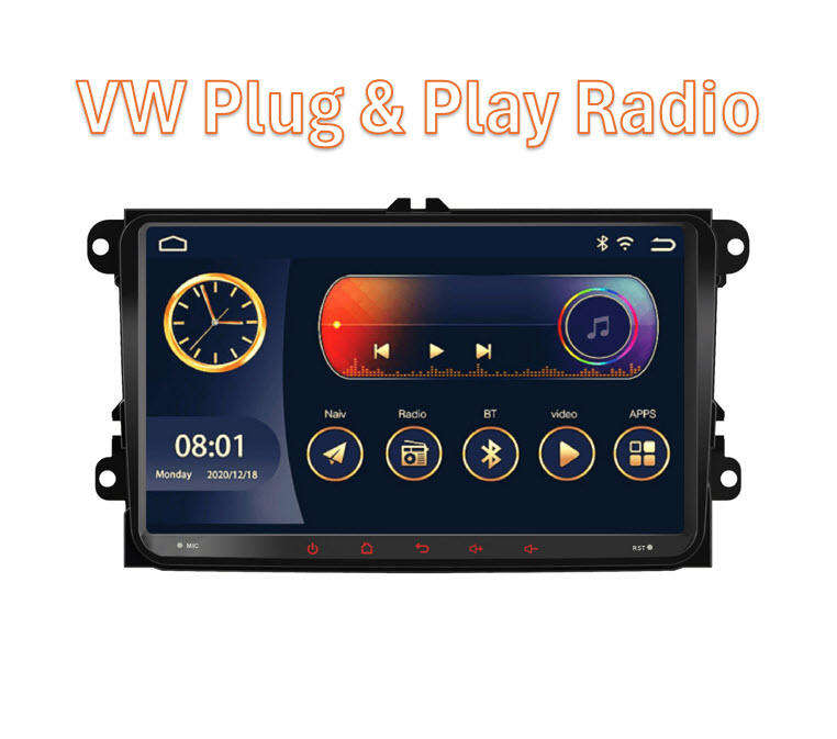 Blackspider BSVW9A Golf 5/6 Wireless Apple CarPlay Android Auto Radio FREE CAM