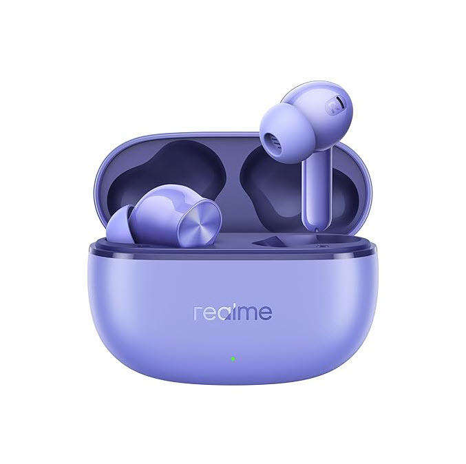 Realme Buds Purple BT in Ear Earbuds,4 Mic, AI ENC 4 Calls,48 Hours Playback with  Fast Charging
