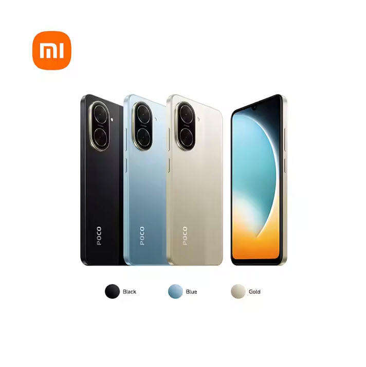 Power Black Xiaomi Poco C71 128GB Mobile Phone 120hz Screen Global Version