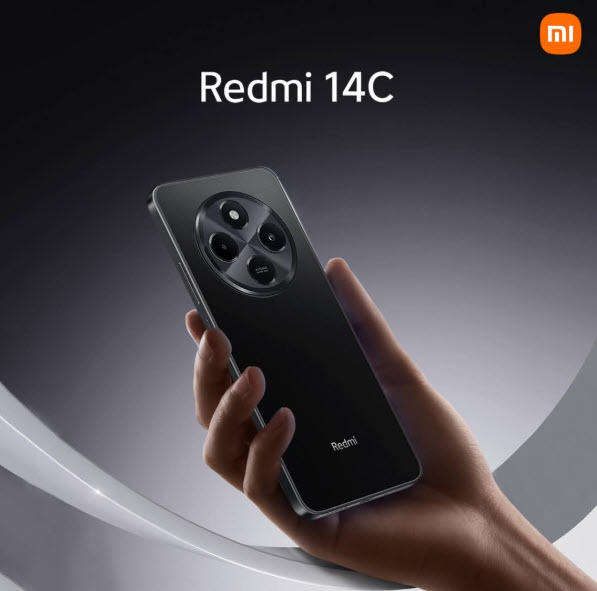 Midnight Black Xiaomi Redmi 14C 8GB/256GB 6.8 120Hz Display Mobile Phone