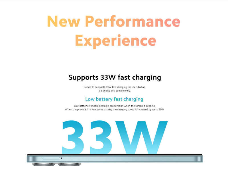 Ocean Blue Xiaomi Redmi 13 6.8 inch 90Hz Display 256GB Mobile Phone