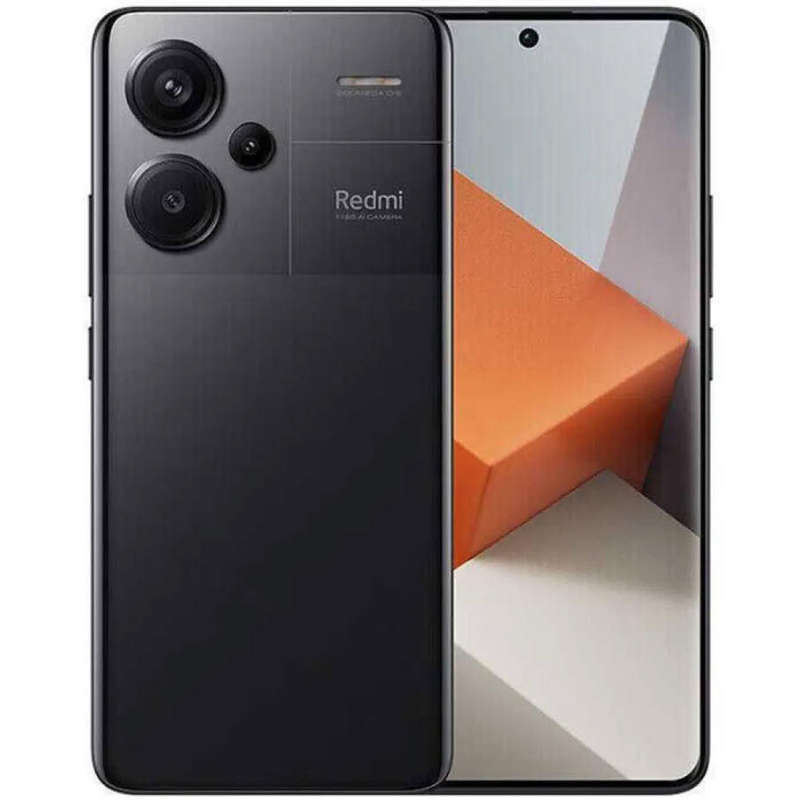 Black Xiaomi Redmi Note 13 Pro+ 8GB/256GB 6.7 5G 120Hz Curved Screen 200MP Camera & NFC