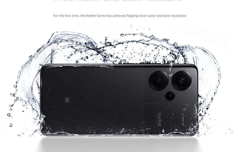 Black Xiaomi Redmi Note 13 Pro+ 8GB/256GB 6.7 5G 120Hz Curved Screen 200MP Camera & NFC