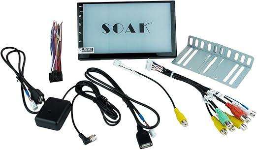 SOAK Full Android  14 TS7`Touch Screen GPS Car Radio Google Maps Download themes Wifi