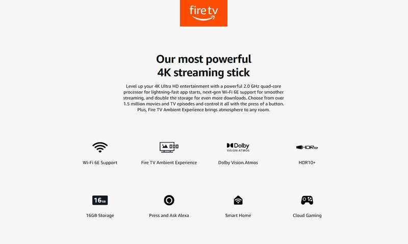 3rd gen Amazon Fire TV Stick 4K