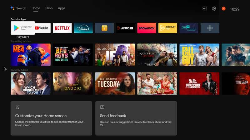 Latest Gen Android 10 TVOS 4K U16  Plus 2GB Ram with 16GB Rom Quad Core Cpu 5G WiFi, BT5.2 Tv Box